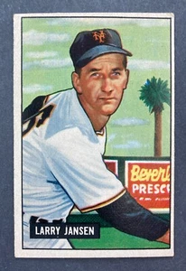 1951 Bowman #162 Larry Jansen (New York Giants) 2-TIME ALL-STAR! - Picture 1 of 2