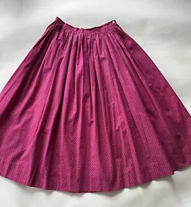 Vintage Pink Calico Gathered Skirt Sz 6. - Picture 1 of 3