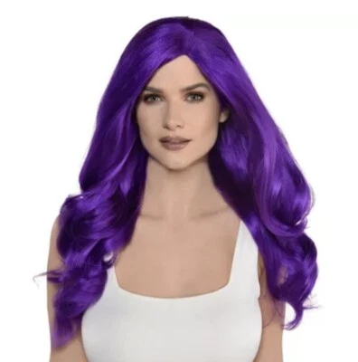 Гламурный парик школа дух длинный платье вверх костюм аксессуар 7 цветов на выбор - Изображение 1 из 4