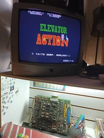 Elevator Action Arcade PCB Game Board Taito Shooting Action 1983 with jamma ADAP