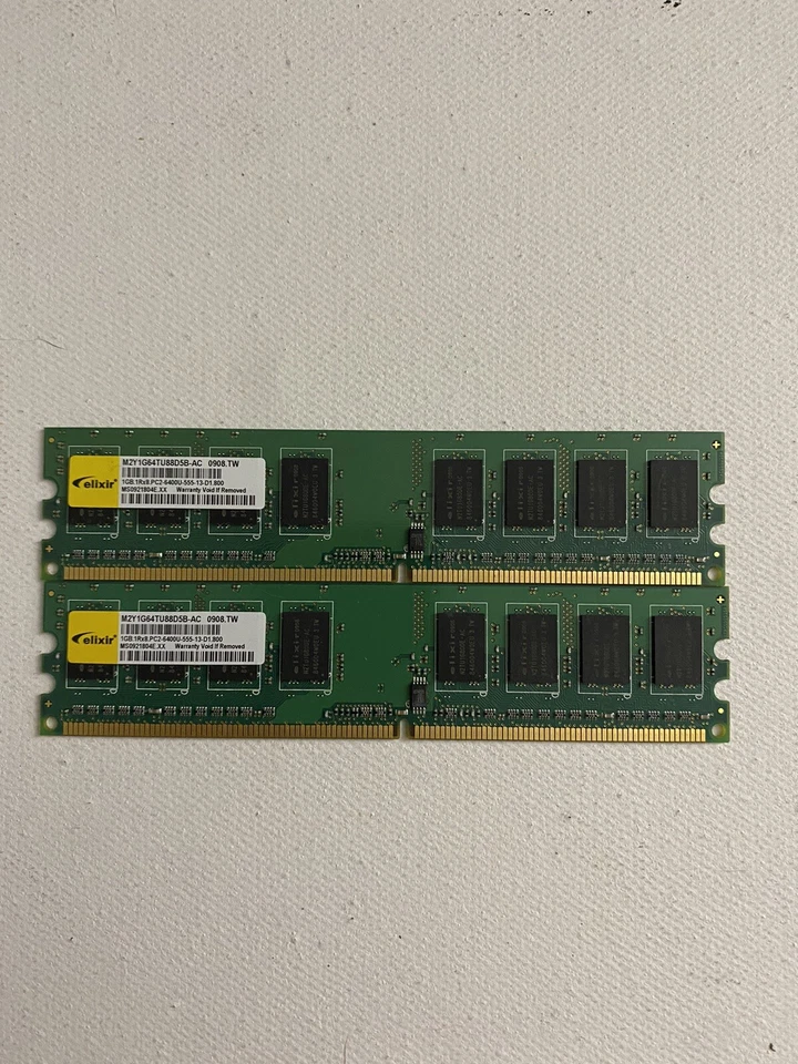 Elixir 2GB (2 x 1GB) PC2-6400 (DDR2-800) DIMM Memory - image 1 of 1