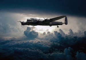 Avro Lancaster 2017 nose art canvas prints various sizes - Picture 1 of 2
