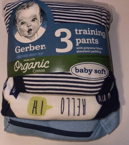Paquete de 3 pantalones de entrenamiento Gerber orgánicos talla 2t para niños pequeños - Imagen 1 de 2