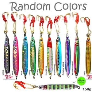 10pcs 150g 5.25oz Fishing Vortex Speed butterfly jig w/Assist Hook Random Color - Picture 1 of 12