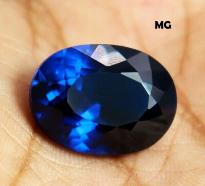 Natürlich Zertifiziert Selten Blau Spinell 16.00 Karat Ovaler Schliff 17 MM Lose - Bild 1 von 4