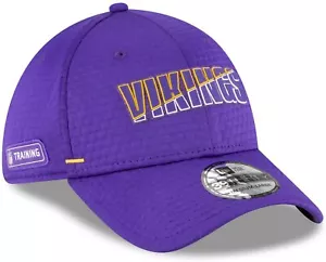 Minnesota Vikings New Era 39Thirty Training Flex Fit Silicone Logo Hat Cap  - Picture 1 of 4