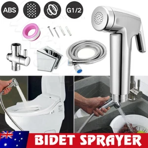 Bidet Douche Toilet Sprayer Shattaf Shower Head Hose Spray Kit Handheld Bathroom - Picture 1 of 17