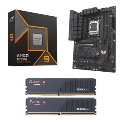 AMD Ryzen 9 9900X + ASUS B650-E TUF Gaming WiFi Mobo + 32GB G.Skill DDR5 Combo - Image 1 of 4