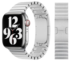 Original Apple Link Bracelet Armband 38/40/41mm MUHJ2ZM/A Silver 17cm Gut - Zdjęcie 1 z 1