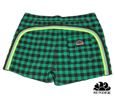 Bañador Fluorescente Sundek 33 Nova Check Board Shorts Traje de Baño Talla 33 M Foto 1 de 4