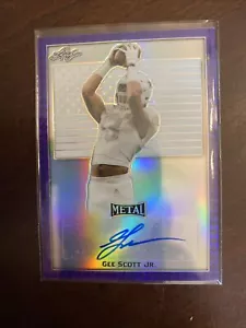 2020 Leaf All-American Bowl GEE SCOTT Jr #4/10 Purple Flag Auto OHIO STATE - Picture 1 of 1
