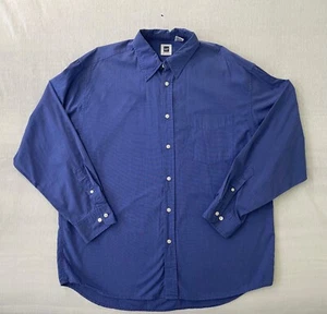 Gap Factory Store Langarm Knopfleiste lebendiges Blau Größe Large 100 % Baumwolle - Bild 1 von 5