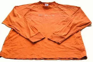 55 DSL MEN'S BOYS LONG SLEEVE ACTIVE TOP, T-SHIRT SIZE L ORANGE W. WHITE PRINT - Bild 1 von 12