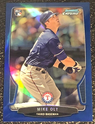 2013 Bowman Chrome Blue Refractor #83 Mike Olt /250 - Image 1 of 2