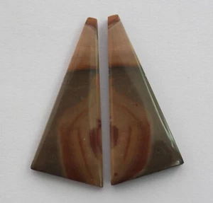 40.40 Cts Natural Polychrome Jasper (42mm X 19mm) Cabochon Loose Match Pair - Picture 1 of 3