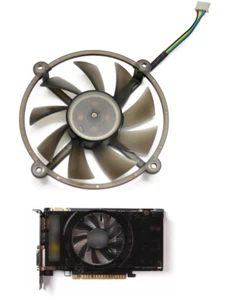 Cooling Fan For ZOTAC GTS450 HQ New Graphics Video Card Round Fan PLA08015B12HH - Afbeelding 1 van 5