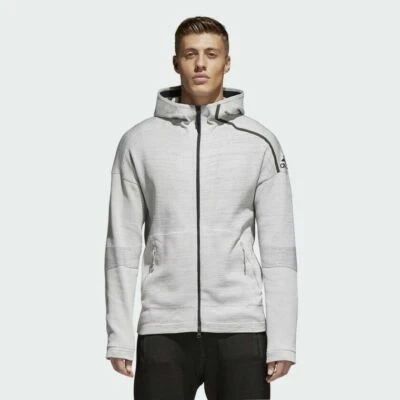 Adidas Z.N.E Prime HD Men’s Full Zip Track Jacket Light Grey CF0636 NEW $180 2XL - Image 1 of 4
