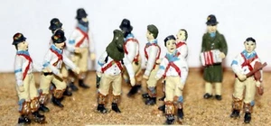 Figuras de personas Morris Dancers Musicians F36p pintadas a escala Langley modelos - Imagen 1 de 3