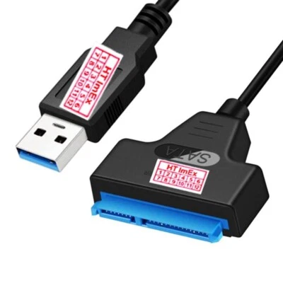 USB 3.0 TO SATA Adapter Konverter Kabel für SATA Externe 2.5" HDD SSD Festplatte - Bild 1 von 4