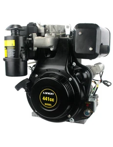 9 HP LONCIN D440FC Motore Diesel AVV.ELETTRICO conico 23 mm Lombardini ACME - Foto 1 di 4