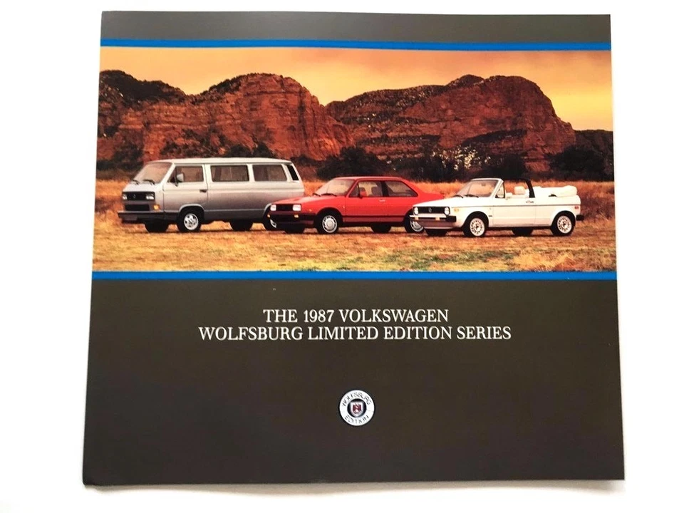 1987 VW Volkswagen Wolfsburg Vanagon Cabriolet Jetta Car Brochure Catalog Foto 1 de 2