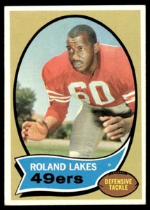 1970 Topps Football Card Roland Lakes San Francisco 49ers #27 EX-MT - Picture 1 of 2