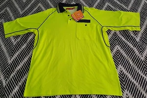 Polo Hard Yakka Para Hombre Mujer Alta Visibilidad Dos Malla de Algodón Talla XL B15 - Imagen 1 de 2