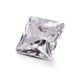 Piedra preciosa suelta de circonita cúbica blanca calidad AAA 2,50 mm corte cuadrado facetado - Imagen 1 de 12