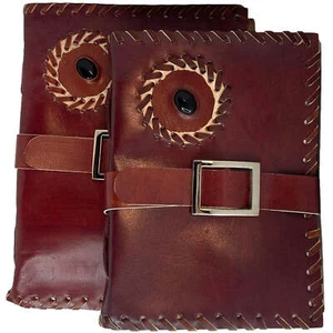 100% Leather Journal Embossed with Onyx Stone - Picture 1 of 3