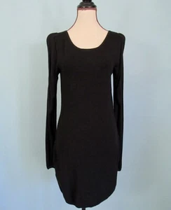 Talla: M Petite VIVIENNE TAM Vestido Suéter Negro Escote Redondo Cremallera Trasera Para Mujer  - Imagen 1 de 10