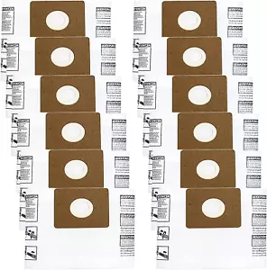 12 Pack 90667 Filter Bags, Type a Collection Bags Compatible with Shop-Vac 1-1.5 - Picture 1 of 12