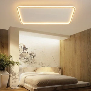 Modern Ultrathin LED Ceiling Light, Acrylic Square Flush Mount Ceiling Light NEW - Picture 1 of 14
