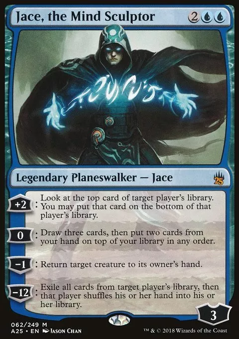 Magic the Gathering MTG Jace, the Mind Sculptor (62) Masters 25   LP - Image 1 of 1
