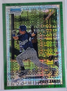 2010 Bowman Chrome Prospects X-Fractors Baseball Card #BCP130 Jerry Sands - Picture 1 of 2
