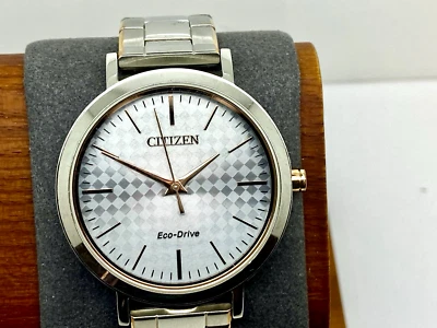 Citizen女士手表EM0766-50A Eco Drive Weekender银色玫瑰金色36毫米 — 第 1/4 张图片