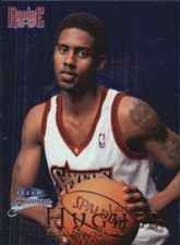 1998-99 Fleer Brilliants Blue 76ers Basketball Card #108 Larry Hughes