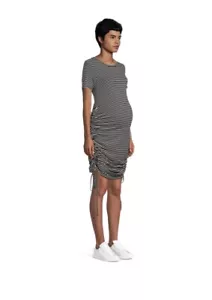 Destination Maternity Stylish Side Ruched Dress (Size L) BRAND NEW W TAGS - Picture 1 of 5