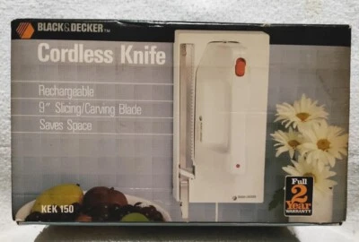 Новый из старых запасов Black & Decker KEK 150 беспроводной нож 9 «электрическое лезвие 1985» (новый в коробке) - Изображение 1 из 4