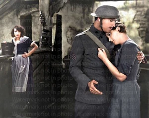 Eleanor Boardman & Edmund Burns in She Goes to War RARE COLOR Photo 613 - Picture 1 of 4