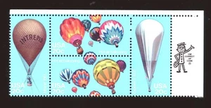US - Zip Block of 4 - Sc #2032-35 - 14th Winter Olympic Games - MNH - Picture 1 of 1