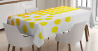 Gelb und Wei Tischdecke Ombre Dots
