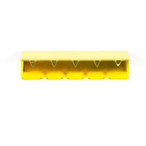 Metall-Endstück für Gurtband 40 mm, gold Endstück Gurtbänder (Preis=1 Stück) - Bild 1 von 1