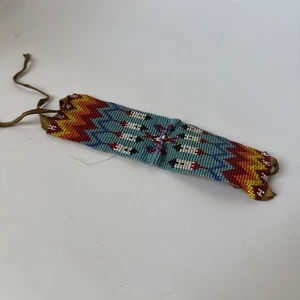 Antique Native American Arm Garter / Beaded Arm Band - Picture 1 of 11