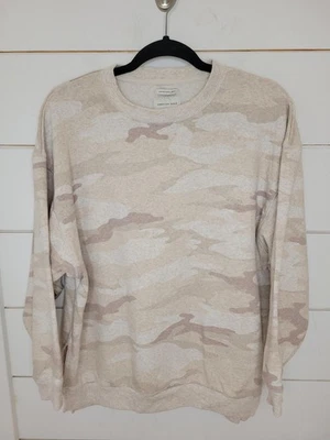 American Eagle Outfitters XS Sudadera Camuflaje Crema Foto 1 de 4