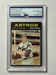 Topps Denis Menke #130 1971 PSA auténtico automático Houston Astros - Imagen 1 de 2