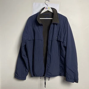 Ermenegildo Zegna Reversible Blue Brown Jacket Fleece Lined Size XL Italy Made - Bild 1 von 14