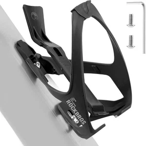 ROCKBROS Bike Water Bottle Cage with Built-in Tire Levers, 2 in 1 Black - Picture 1 of 8