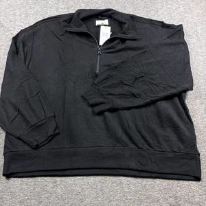 Lou & Grey SignatureSoft Plüsch 1/4 Zip Pullover Damen XL minimalistisch Kleiderschrank NEU - Bild 1 von 8