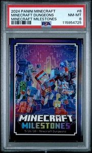 Hitos de Minecraft Panini 2024 SSP Milestones #8 PSA 8 - Imagen 1 de 3