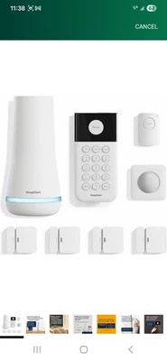 SimpliSafe 8 Piece Wireless Home Security System - Optional 24/7 Pro Monitoring - Image 1 of 4